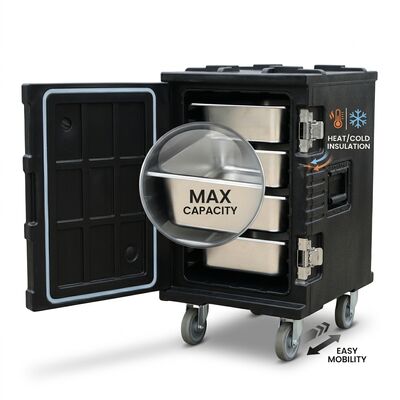 Nahrungspfanne Wärmer und Kühler 55L Doppelmodus thermoelektrisch isolierter Träger Aktive Temperaturkontrolle Gleichstrom