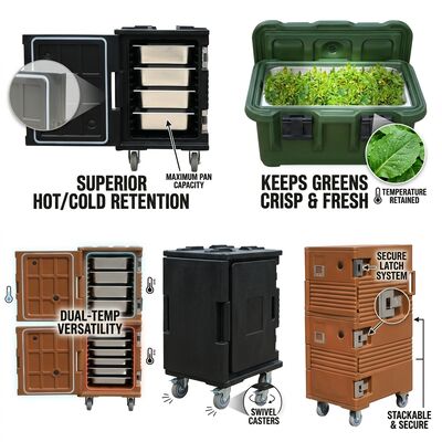 Isolierte Cater Box 28L Kompakt Rotomolded Catering Box Lebensmittelbehälter thermische Lieferbox