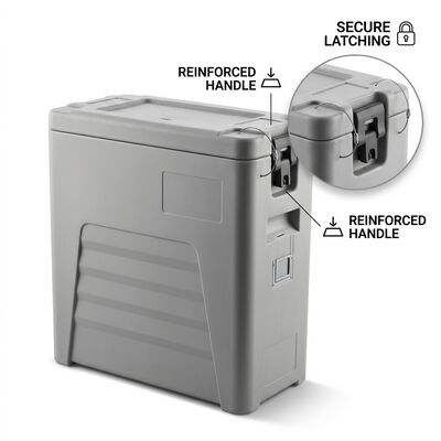 Vorladen 50L Isolierter Lebensmittelcontainer mit Nylonverschlüssen Rotomolded Catering Box