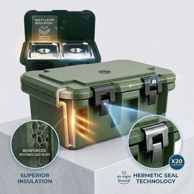 Impact-Resistant Mil-Spec Rotomolded Food Container for Defense Cold Chain