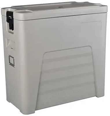 CE-geprüfter Thermo-Lebensmitteltransportbehälter mit 110 l Nylongriff, abnehmbarer Deckel, vierrädrige Catering-Box