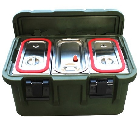 33L isolierte Nahrungsmittelcontainer GN Pan With Seal Carrier