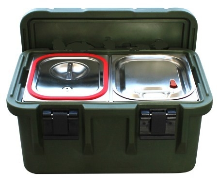 33L isolierte Nahrungsmittelcontainer GN Pan With Seal Carrier