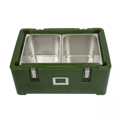 Laden PET der Spitzen-30L isolierte Nahrungsmittelthermo Kasten mit Edelstahl innere GN Pan
