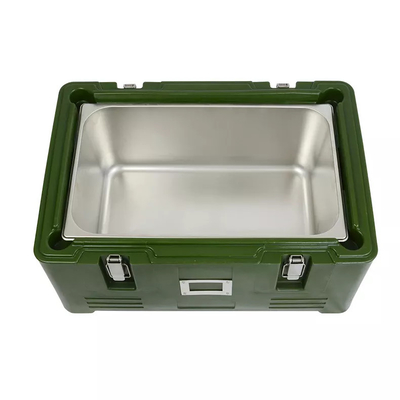Edelstahl GN isolierte Nahrungsmittel-Pan Carrier Rotomold Plastic-PET thermischen Kasten 30L