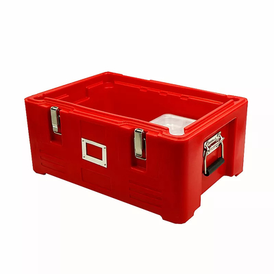 Edelstahl GN isolierte Nahrungsmittel-Pan Carrier Rotomold Plastic-PET thermischen Kasten 30L