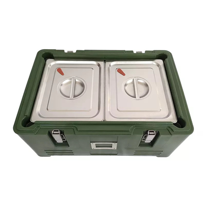 Edelstahl GN isolierte Nahrungsmittel-Pan Carrier Rotomold Plastic-PET thermischen Kasten 30L
