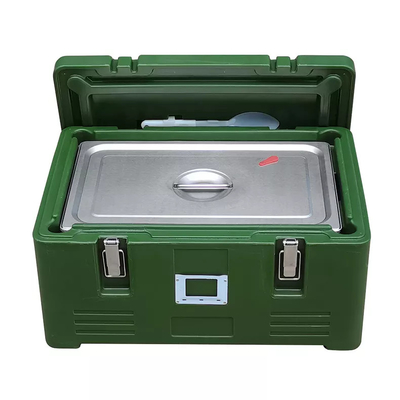 Edelstahl GN isolierte Nahrungsmittel-Pan Carrier Rotomold Plastic-PET thermischen Kasten 30L