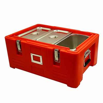 Edelstahl GN isolierte Nahrungsmittel-Pan Carrier Rotomold Plastic-PET thermischen Kasten 30L