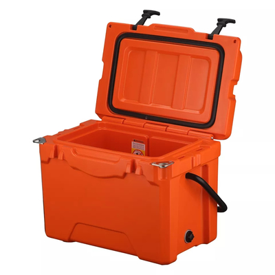 Tragbare Lieferungs-Eis-Kasten Rotomoulded-Produkte, die Transport-Kühlvorrichtungs-Kasten 25L rollen
