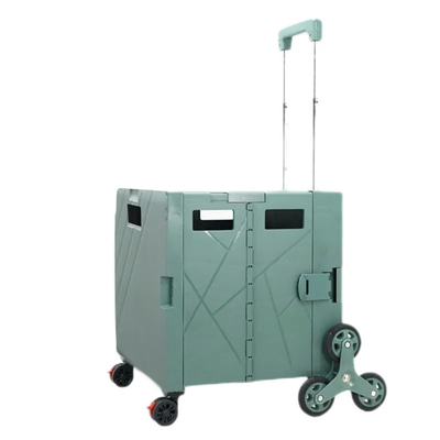 Tragbarer faltender Supermarkt-Plastikeinkaufswagen 3" Durchmesser-Räder