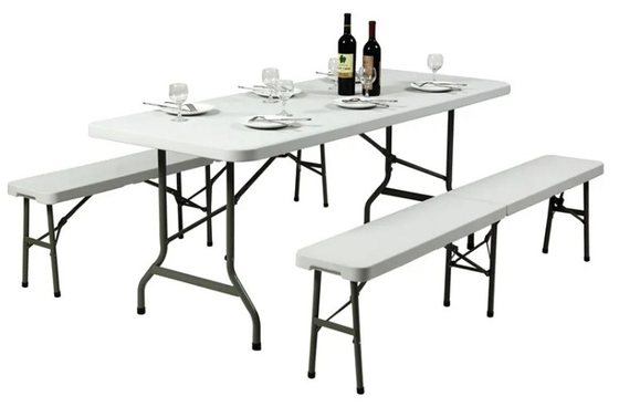 Tragbarer kampierender Speisetisch-Gartenfest-Klapptisch im Freien