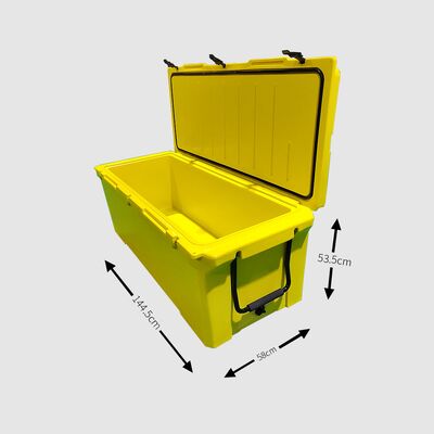 240QT Große Rotationsgeformte Kühlbox – Robuste Outdoor-Eisbox für Angeln & Reisen