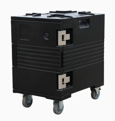 Vierräder-120L-rotomoldierter-thermischer-Lebensmitteltransportbehälter-abnehmbarer-Deckel-Großküchen-Isolierbox