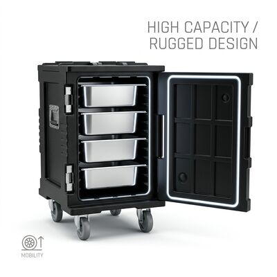 82L Isolierte Lebensmittelpfanne Träger Rotomolded Thermal Box für die Verpflegung heiße kalte Lebensmittel Transport