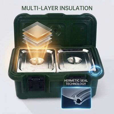 Mobile Field Kitchen Insulated Food Carrier for Rapid Troop Ration Supply