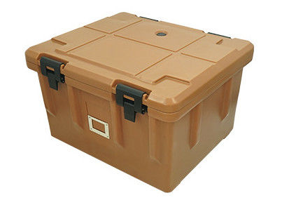Abnehmbare Deckel 65L Rad Isolierter Lebensmittel Transportbehälter Vier Caster Rotomolded Catering Box