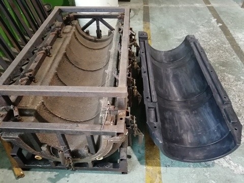 Soemaluminiumrotationsformteil, das Plastikverkehrs-Sperren-Form bearbeitet
