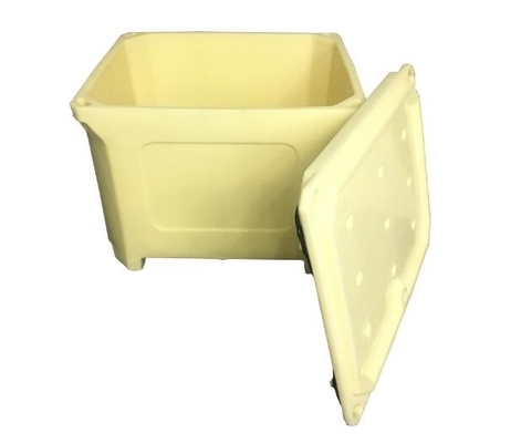 1000L isolierter Lebensmittelbehälter / Warmkosttransportbehälter mit unteren Palettenrädern