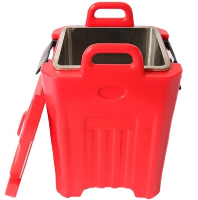 Stapelbares 40L isolierte Suppen-Fördermaschine mit SS innerhalb des Transport-Eimers