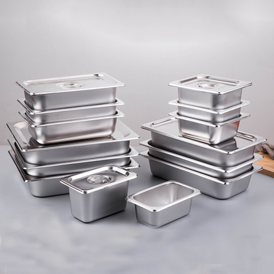 US-Stil Nahrung Pan Superior Heat Conductivity GN2/1 GN2/3 SS