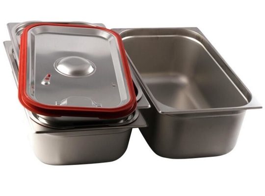 Küchen-Edelstahl-Nahrung Pan With Lid, Edelstahl-Buffet Pan