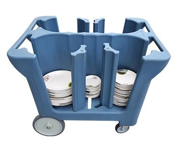 Mobiles Teller-Transportgestell-Cart With Divider-Doppelgriffe NSF