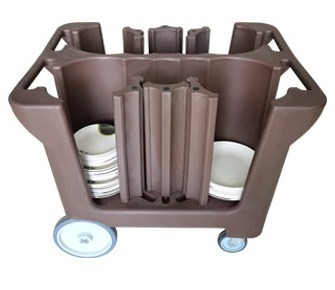 Mobiles Teller-Transportgestell-Cart With Divider-Doppelgriffe NSF