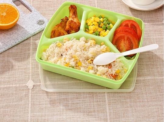 1280ml wiederverwendbarer Bento Lunch Box 4 Fächer