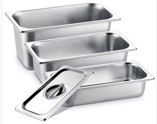 1/3 Edelstahl Gastronorm Pan Ice Cream Buffet Container